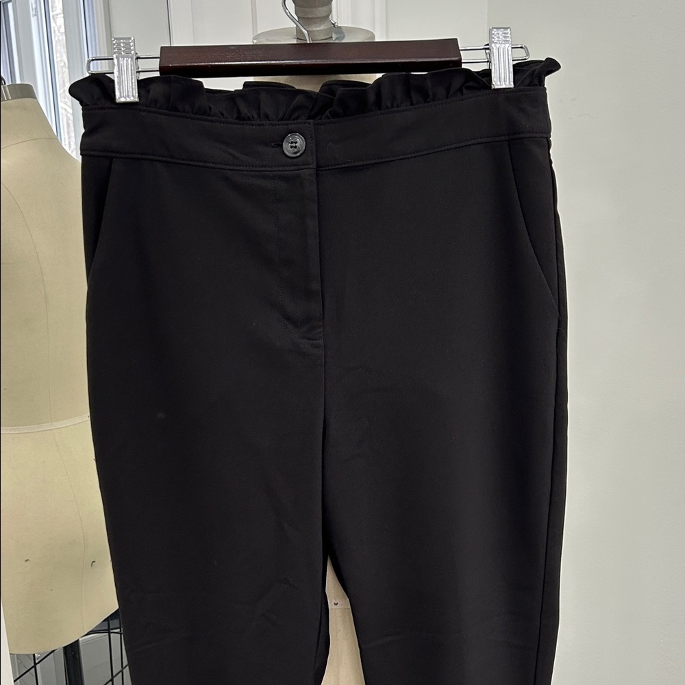 Have Black Ruffle Detail Pants